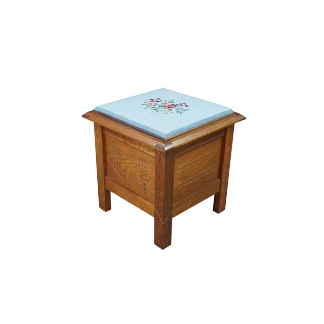 An antique Victorian chamber pot commode, a discrete piece of bedroom furniture dating from the late 19th. Constructed...