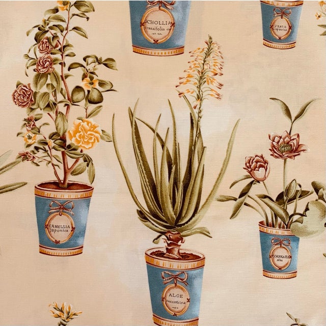 Brand New High End Hand-Printed Pillow Covers Fabric Manufacturer: Fabricut Fabric Brand: Vervain Pattern Name: Botanique...