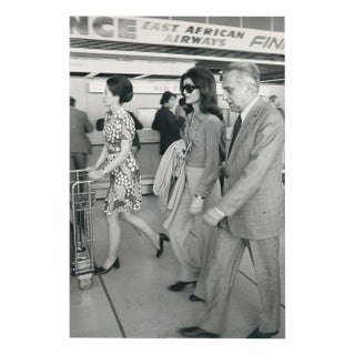 Jackie O. at the Airport, Paris, France, 1970s, Photograph For Sale