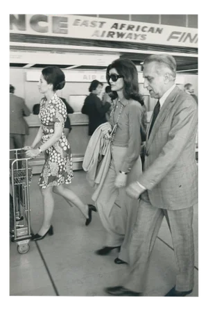 Jackie O. at the Airport, Paris, France, 1970s, Photograph