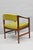 Vintage Ray Zimmerman for Dux Sculpted Walnut Green Vinyl Club Lounge Arm Chair For Sale - Image 14 of 18