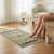 Vintage Gray Turkish Oushak Hand-Knotted Rug, 01'07 X 03'03 For Sale - Image 6 of 6