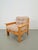 Vintage Brutalist Armchair in Pine and Fabric, 1970s For Sale - Image 9 of 9