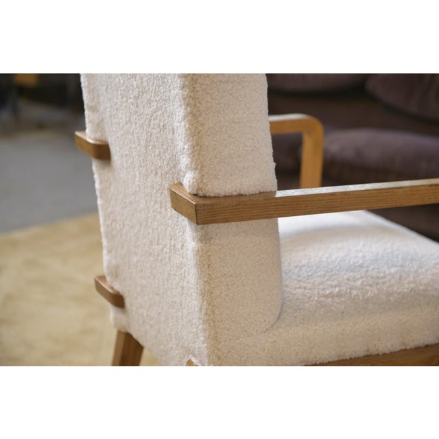 Modernist Oak Armchair, 1940s For Sale - Image 9 of 12