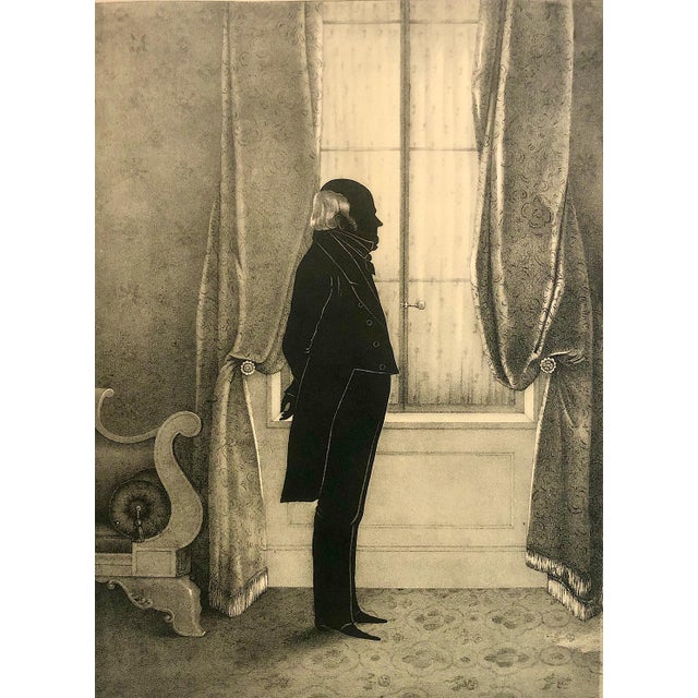 On offer is an exceptional facsimile reissue of a 1844 silhouette lithograph of John Quincy Adams, the sixth President of...