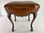 Wood Ralph Lauren Regency Inspired Leather and Walnut Vanity Bench For Sale - Image 7 of 12