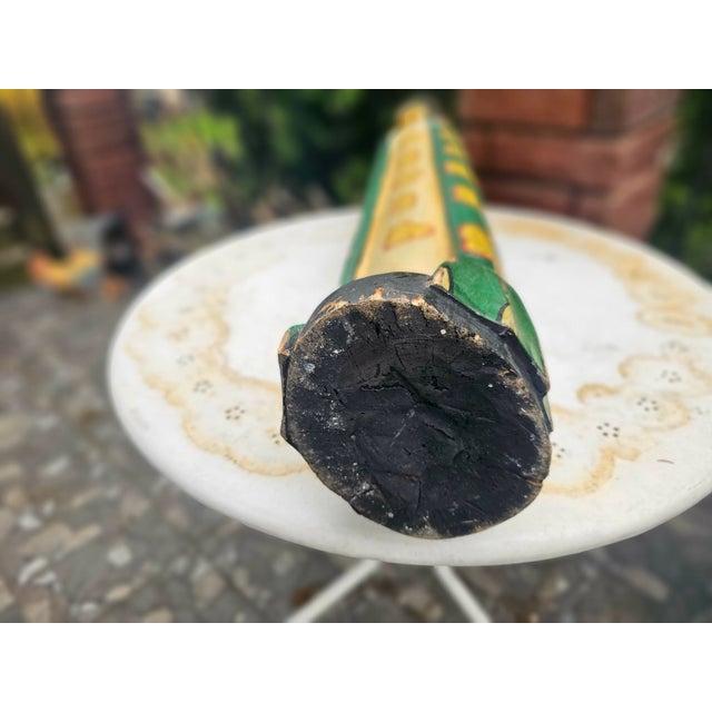 Vintage Wooden African Carved Frog Figurine, 1970s For Sale - Image 6 of 10