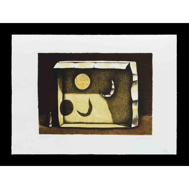 Color lithograph, on Magnani-Pescia paper. Paper size 35cmx25cm, work size 24cmx17cm. Excellent condition, no defects....