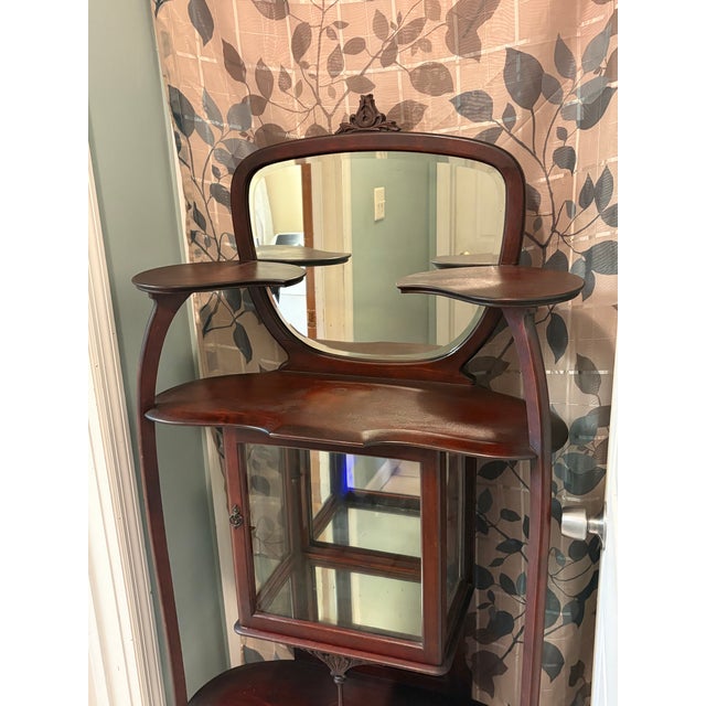 Early 20th Century Art Nouveau Style Mahogany Etagere For Sale - Image 4 of 7