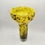 Beautiful tall Yellow speckled art glass vase by Todd Oldham