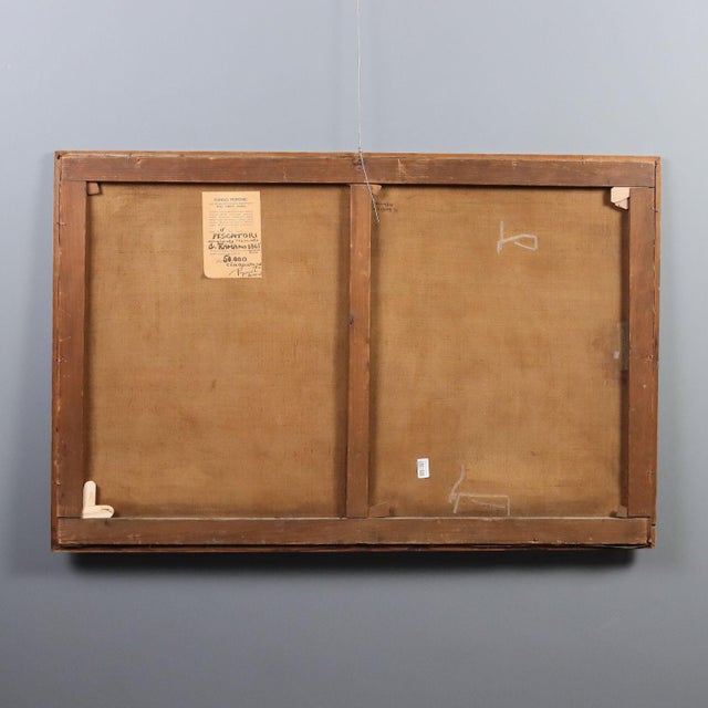 G. Ramano, View of Nisida, 1865, Oil on Canvas For Sale - Image 13 of 15