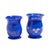 English Pair of English Miniature Blue Opaline Blown Glass Mugs, C. 1830 For Sale - Image 3 of 6