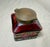 Antique Carl Stolzle Austrian Art Nouveau Red Glass Bronze Writing Inkwell Jar For Sale - Image 16 of 18
