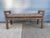1990's Upholstered Patterned Fabric Bench For Sale - Image 9 of 10