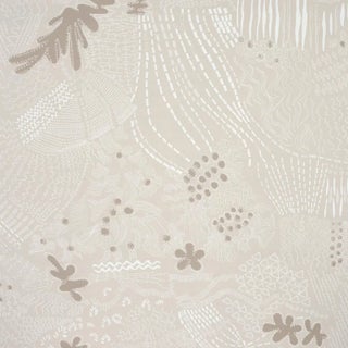Sample - Schumacher X Clements Ribeiro Haven Wallpaper in Light Neutral For Sale