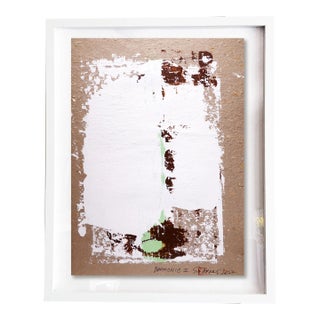 "Harmonic.II" Contemporary Original Abstract Acrylic Painting on Handmade Paper, Framed For Sale