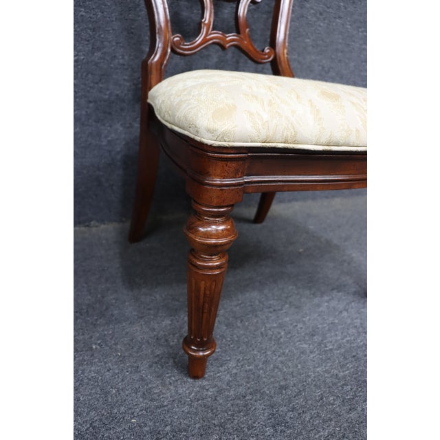 Set of 6 Thomasville Georgian Style Cherry Dining Chairs For Sale - Image 14 of 17