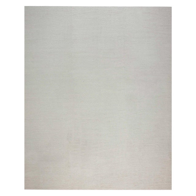 Contemporary Beige Flat-Weave Wool Rug by Doris Leslie Blau For Sale