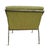 Metal Modern Hammered Iron & Fern Green Accent Chair For Sale - Image 7 of 8