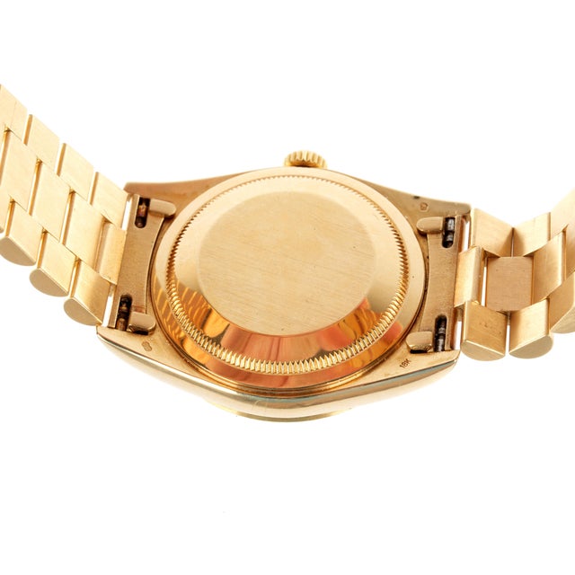Vintage Rolex Day-Date 18k Gold Watch, Champagne Dial, Circa 1979 For Sale In Tampa - Image 6 of 14