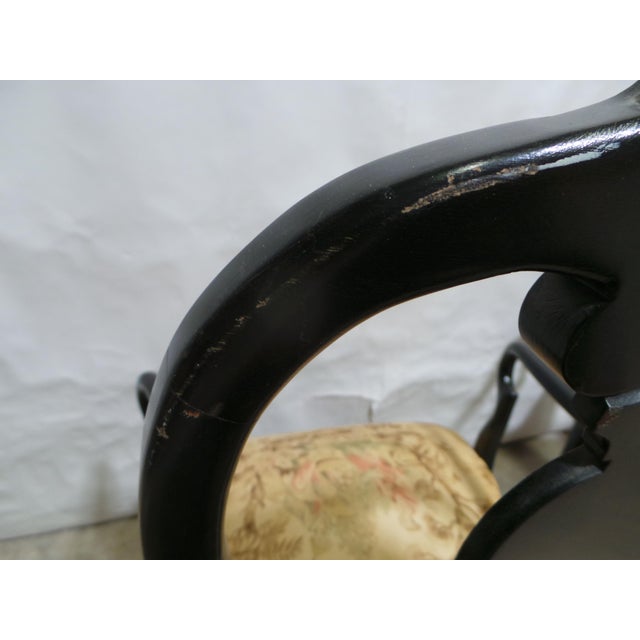 Rococo Style Oriental Painted Arm Chairs For Sale - Image 11 of 12