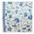 14.63 yards Brunschwig & Fils “Batik” with border in “Pacific” colorway // heavy cotton upholstery decorator fabric // decorator fabric For Sale