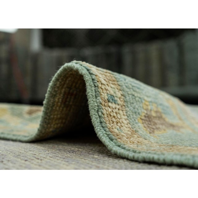 Textile Turkish Oushak Rug 2'10" x 8'3" #19534 For Sale - Image 7 of 8