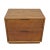 Mid-Century Modern Modern Oak Lined Nightstand For Sale - Image 3 of 8