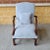 Baker Furniture Company Vintage Light Blue Designer Fabric Martha Wahington Chippendale Chair With Pillow For Sale - Image 4 of 8