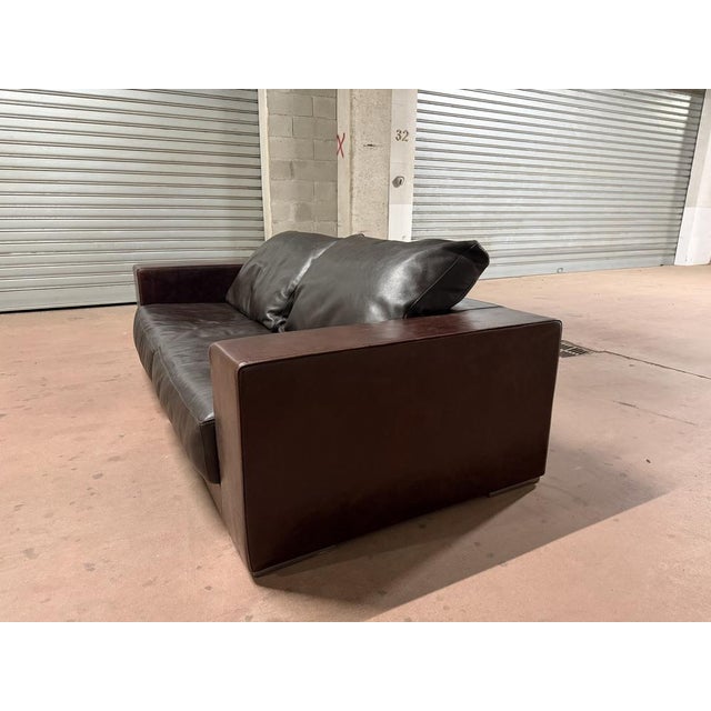 Three and Two-Seater Leather Sofas from Baxter, 1980, Set of 2 For Sale - Image 6 of 14