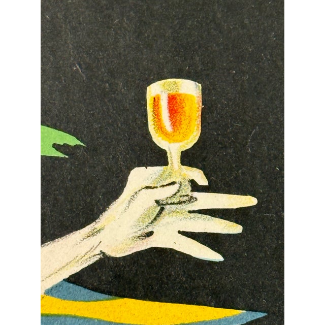Mario Bazzi for John Hopps & Sons Marsala Wine Framed Poster, Late 20th Century For Sale In San Francisco - Image 6 of 12