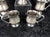 Antique Anglo-Indian Hand-Chased Silver-Plate Pitcher & Pedestal Tankard Set - 5 Pieces For Sale In Phoenix - Image 6 of 9