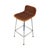 Metal Bar Stool with Wicker Seat by Dirk van Sliedrecht for Rohe Noordwolde For Sale - Image 7 of 7