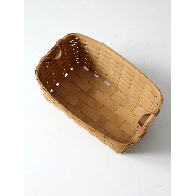 Vintage Peterboro Storage Basket For Sale - Image 10 of 13