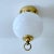 Vintage Glass and Brass Ceiling Light from Limburg For Sale - Image 6 of 11