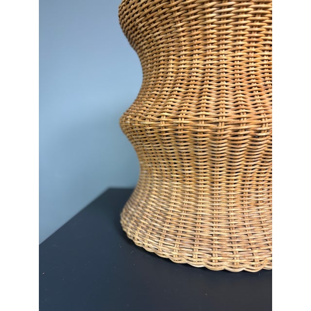 Sculptural Rattan Juttu Mushroom Stool by Eero Aarnio for Artek, Finland, 1960s For Sale - Image 10 of 16