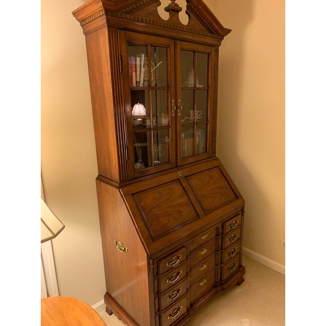 1980s Vintage Monitor Furniture Company Secretary Desk Chairish