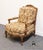 Brown High End Louis XV French Provincial Accent Bergere Arm Chair For Sale - Image 8 of 18