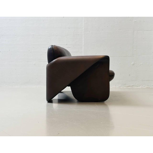 1980s Vintage DS-125 Three-Seater Sofa by Gerd Lange for de Sede, 1980s For Sale - Image 5 of 18
