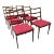 Mid Century Modern Danish Rosewood Set of 6 Dining Chairs Attributed to Johannes Andersen For Sale