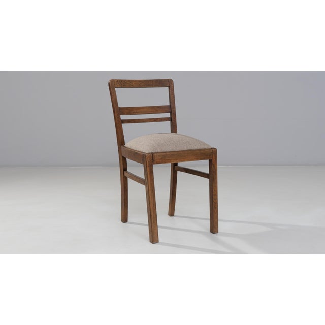 Brown 20th Century French Wooden Dining Chair With Upholstered Seat For Sale - Image 8 of 18