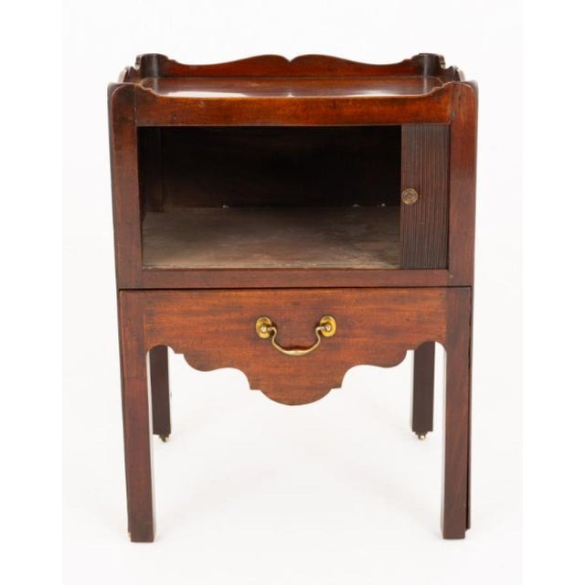 Georgian Bedside Cabinet in Mahogany, 1800 For Sale - Image 6 of 6