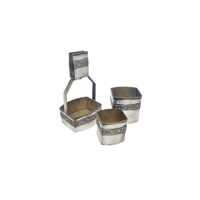 Art Deco German Smoker Set, 1930s, Set of 3 For Sale - Image 9 of 18