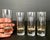 Vintage Set of 4 Baileys Irish Cream Shot Glasses. These feature Gold Confetti decoration on the bottom half and the...