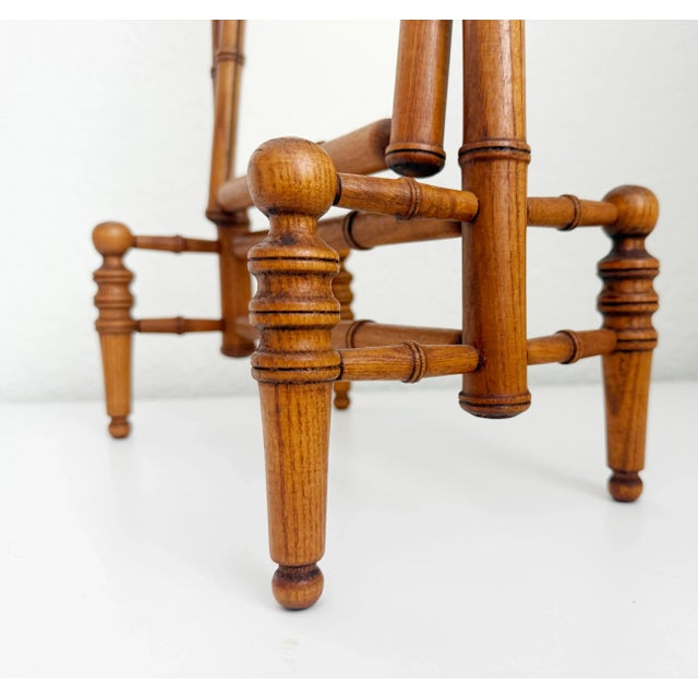 Victorian Faux Bamboo Tabletop Mirror For Sale - Image 4 of 11