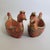 1970s Pair of Carved Wood Red Bird-Form Decorative Bowls With Gilt Detail For Sale - Image 5 of 9