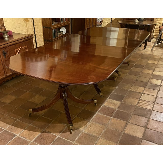 English Mahogany Dining Table, 1890s For Sale - Image 6 of 15