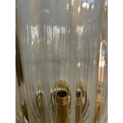 Brass and Glass Murano Wall Sconces, 1990, Set of 2 For Sale - Image 12 of 18