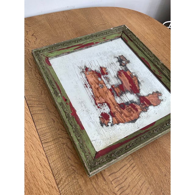 Antique Wall Mirror With Copper For Sale - Image 13 of 17