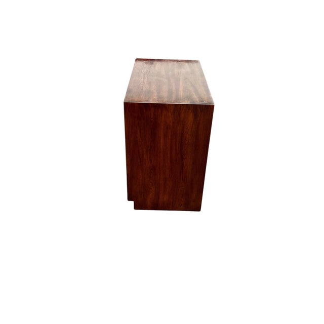 Late 20th Century Henredon Campaign Scene 1 Bachelors Chest Dresser For Sale - Image 10 of 15